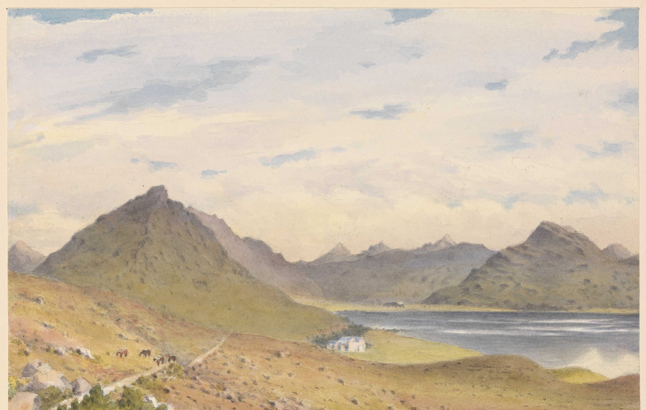 Loch Torridon, watercolour, 1883